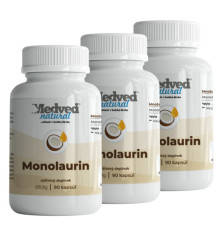 2+1 ZADARMO Medveď natural Monolaurin 90 kapsúl