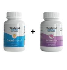 Jasná myseľ 30 kapsúl + Medveď natural Memory 30 kapsúl