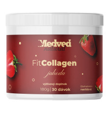 Medveď natural FIT Collagen jahoda 180g